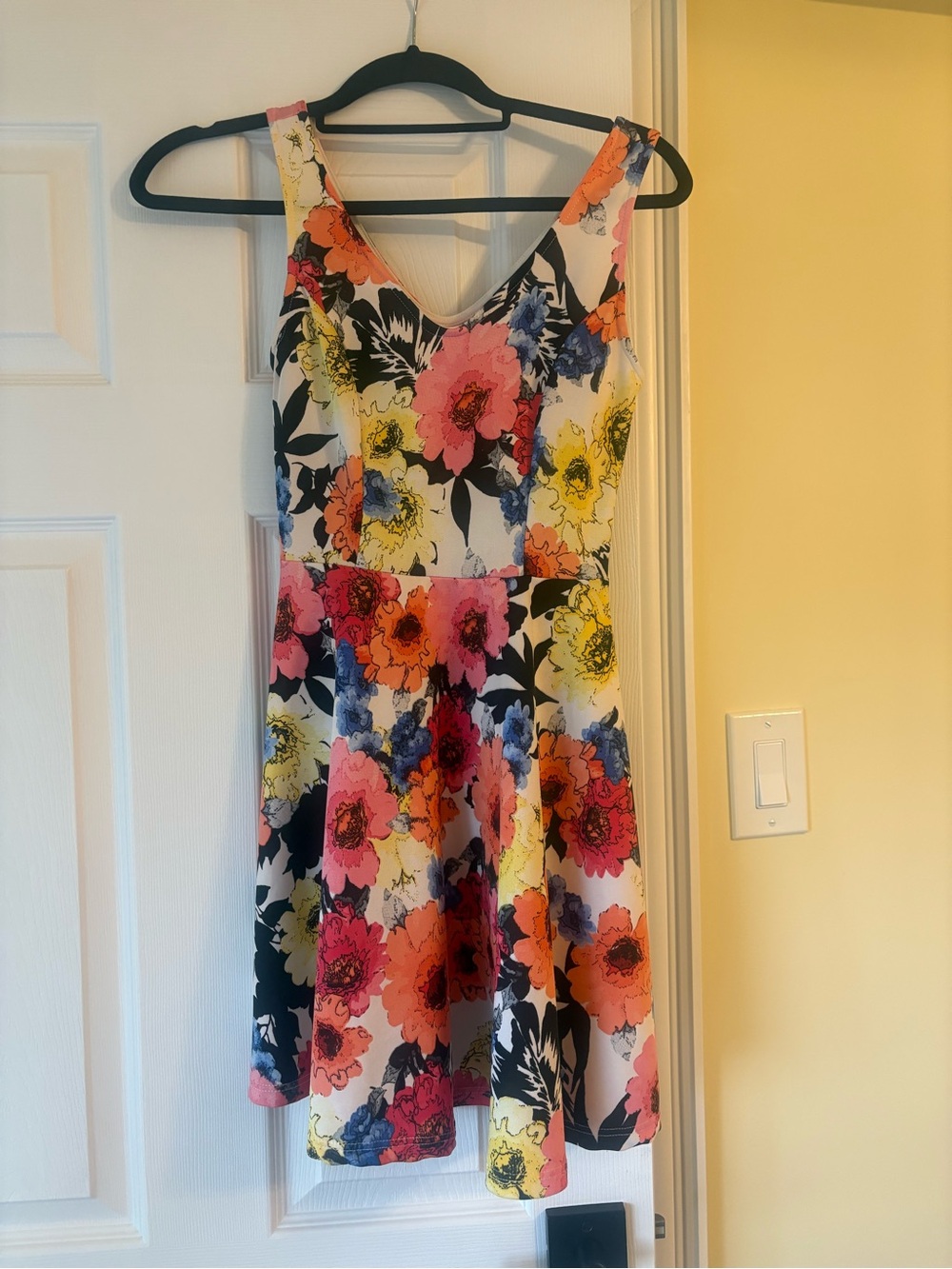 Floral Fit-and-Flare Sundress in Multi-Color